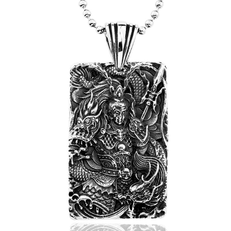 

stainless steel Chinese Ethnic Style BIKER Pendant Fashion Vintage necklace Jewelry For Man punk jewelry