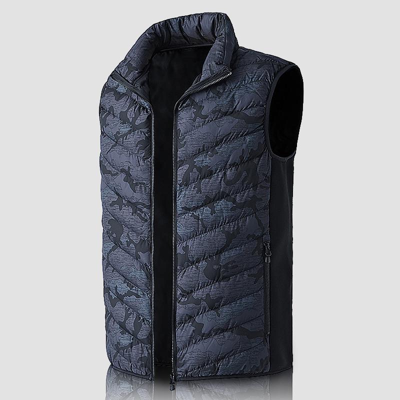 

Men Electric Heated Vest Winter USB Heaters Heating Waistcoat Padded Thermal Warm Outdoor Camping Cycling Fishing Vests Jackets, Black