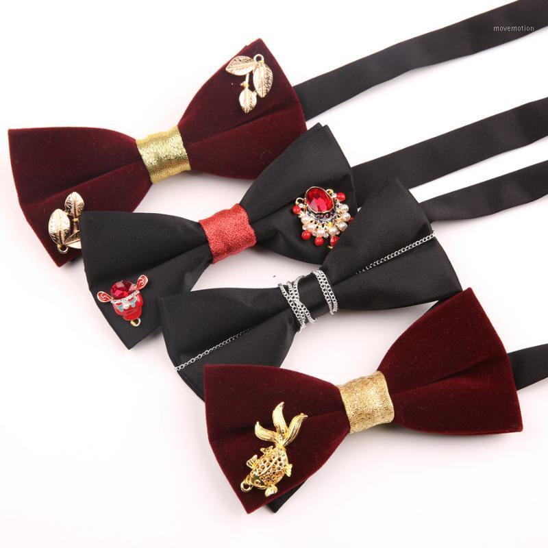 

Linbaiway Men's Formal Bowtie Business Gentleman Bow Tie for Wedding Butterfly Bowtie Women Tuxedo Bows Groom Custom LOGO1