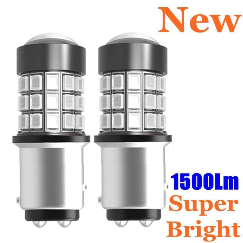 

2PCS 1157 P21/5W BAY15D Super Bright 1500LM LED Car Tail Brake Lamp Turn Signal Bulb Auto Daytime Running Light Red White Yellow1, As pic