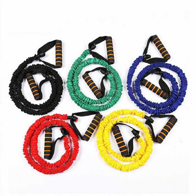 

Muscle Trainer Slimming Strength Elastic Pull Rope Fitness Exercises Yoga Pilates Single Resistance Band For Home