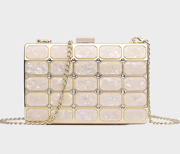 

2020 hot new girls Cosmetic bag handbag fashion Marbled cosmetic bag, White