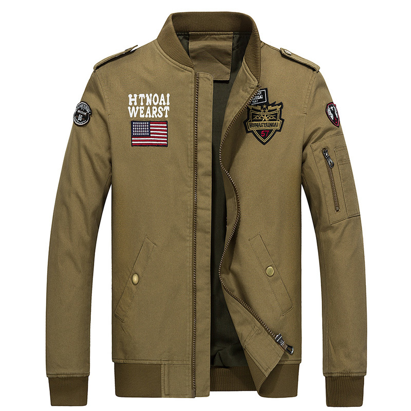 

2021 New Male Style Flying Jacket Air Force Bomber G16B, Green army