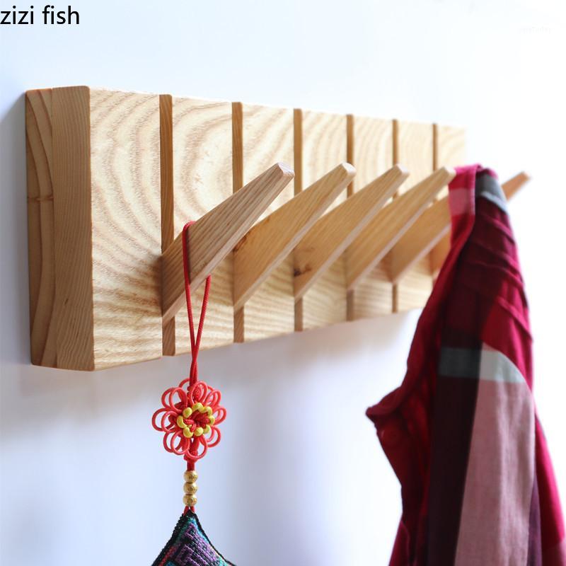 

Creative Log Clothes Hanger, Wall Shelf, Porch Decoration, Hanger, Nordic Solid Wood Wall Hook Hook Coat1