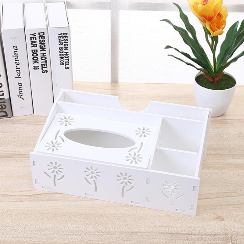 

1pc Desktop Organizer Durable Multifunctional Proof Tissue Box Pencil Holder for Car Home Office1