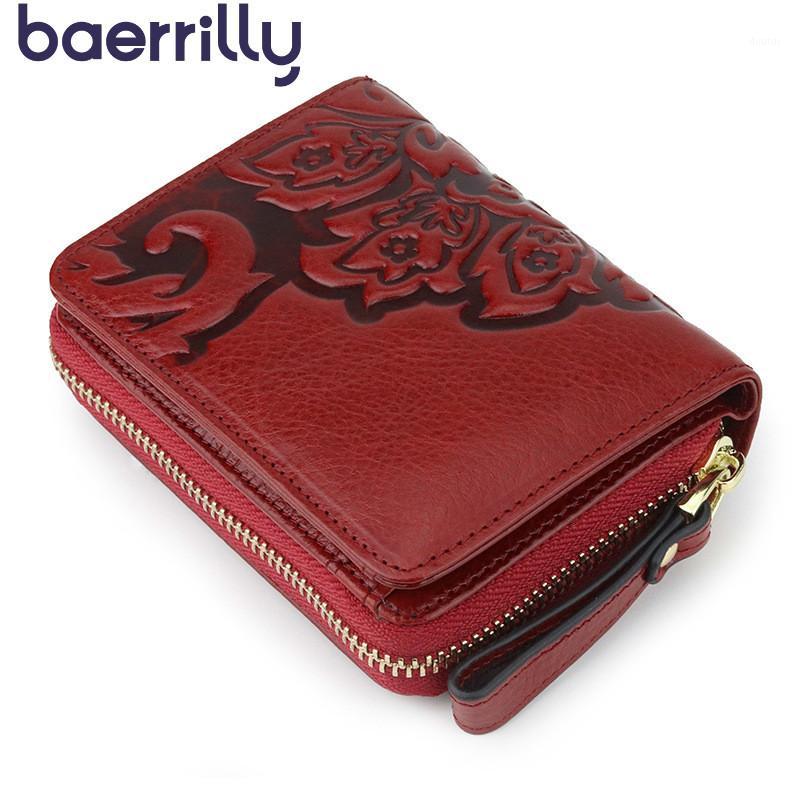 

2019 New Wallet Female Genuine Leather Women Wallets Coin Purse Zipper Ladies Small Purse And Handbags Cartera1, Black