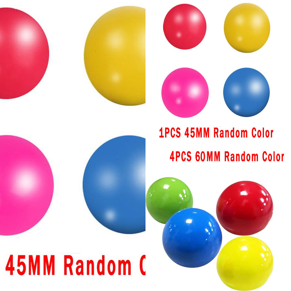 

Stok Wall Stress Relief Ceiling Squash Bal Globbles Decompression Sticky Objective Light Ball for Children Toys 0QTL