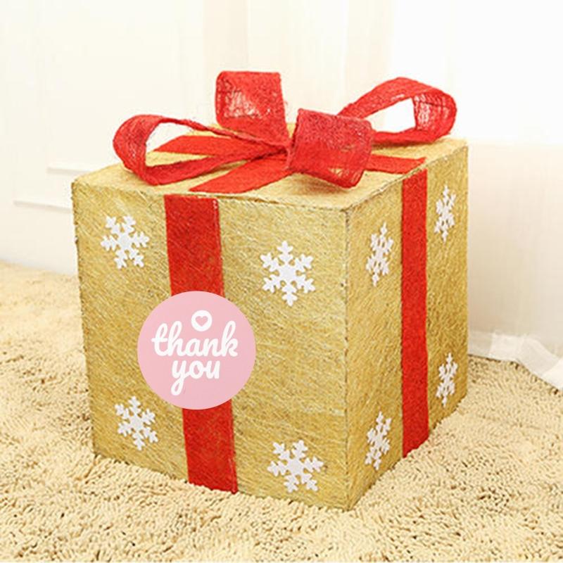 

500pcs Thank You Sticker 1 Inch Gift Package Box Seal Label Scrapbooking Decor GXMA