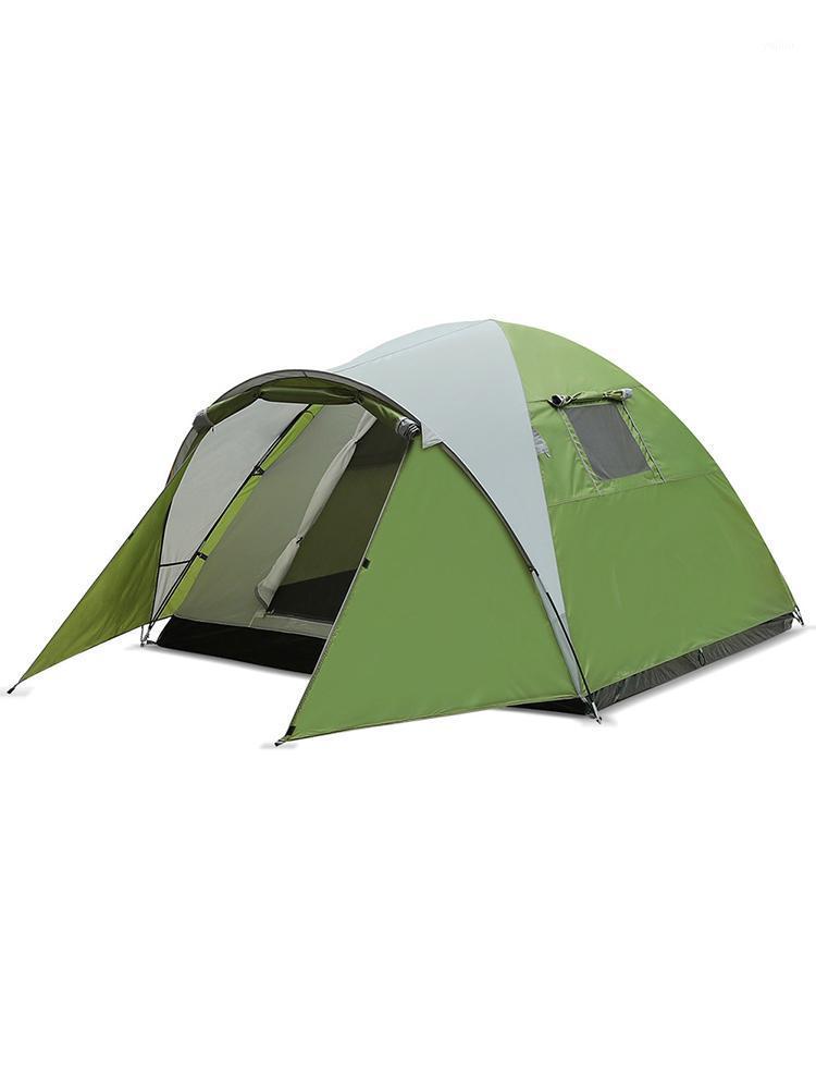 

NEW ARIVE 3-4 Person Outdoor Camping Tent Hand Double Layer Tents Camping Climbing Hiking Family Travel Picnic Anti-Mosquito1