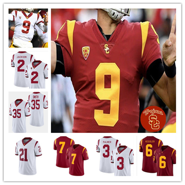 

Custom 2021 USC Trojans Ncaa College Football Jersey JuJu Smith-Schuster Kedon Slovis Markese Stepp Amon-Ra St. Brown Marlon Tuipulotu Carr, Men white with 150th