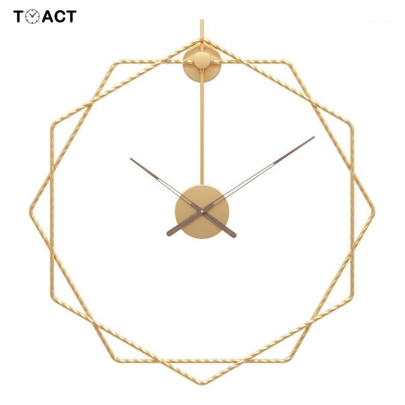 

Iron Art Large Clock Simple European Mute Wall Clocks Creative Modern Design Home Office Decoration1