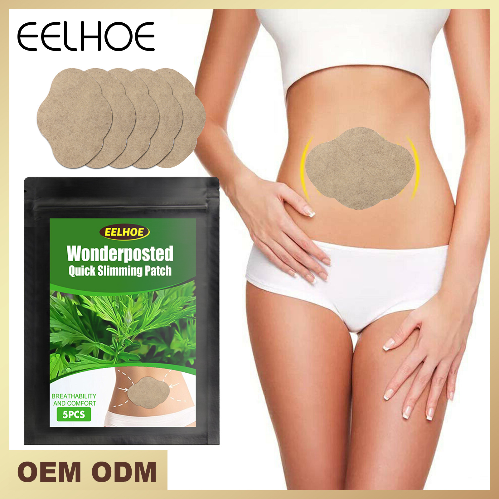 Free freight EELHOE OEM ODM Navel sticking lazy shaping lifting Firming Body Massage 5pcs-image-754942969