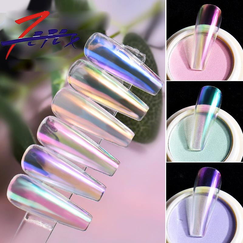 

1 Box New Solid Electroplating Laser Nail Powder Magic Mirror Holographic Nail Art Glitter Pigment Dust Manicure Decoration