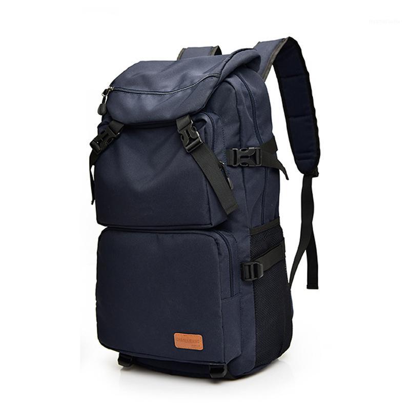 

2020 New Fashion Traveling Backpack for Men Large Capacity Waterproof Nylon Bag for Outdoor Sport Climbing Bagpack Tourist Bag1, Black