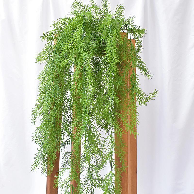 

114cm Greenery plant wall hanging cane vines plastic water grass artificial plants fake grass for home decoration, Red