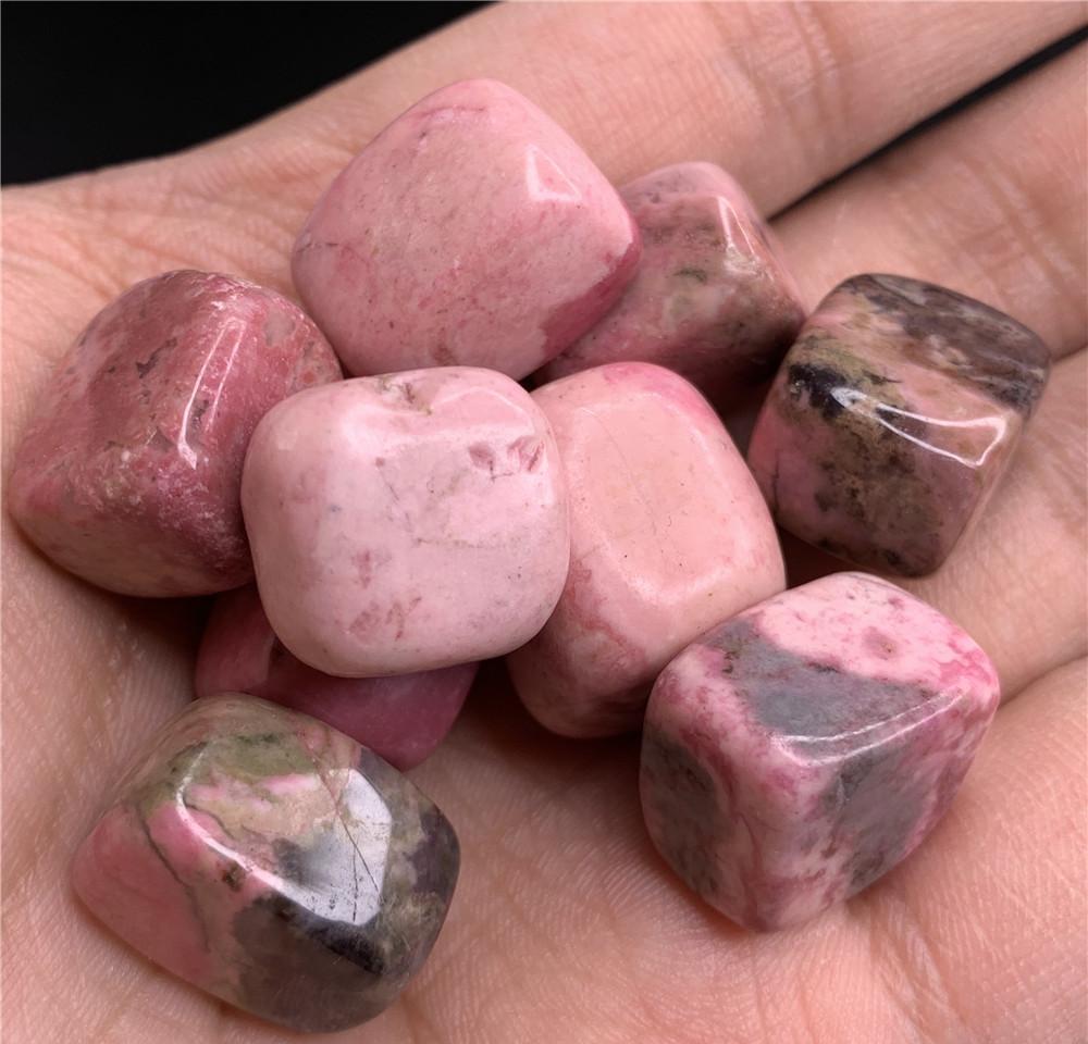 

Beautiful Natural Rhodonite Squar Cube Crystal Tumbled Stone Beautiful Gemstone Good Polished Crystal Healing( bbydbJ ladyshome