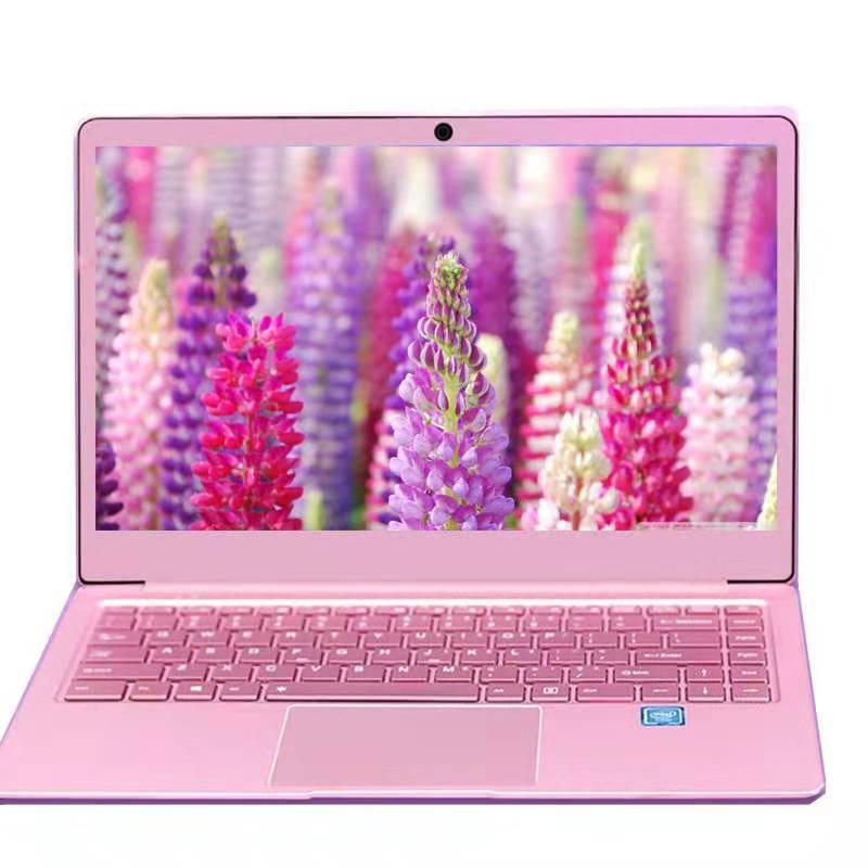 

Laptop computer 14 Inch 8G+128G Lighting Keyboard Metal Case fashionable style Notebook PC OEM and ODM manufacturer, Pink