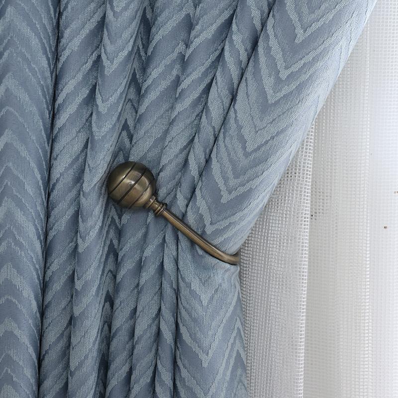 

Thickened Chenille Jacquard Curtain for Bedroom Finished Simple Modern Shading High-end Nordic Style Curtains for Living Room