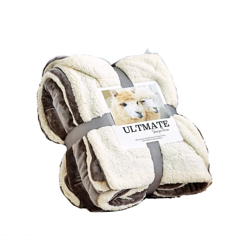 

Modern Lamb Wool Winter Blanket Solid Color Thick Warm Multifunction Cover Blankets For Sofa Bed Soft Bedspread Blanket Mantas
