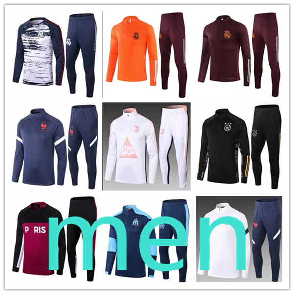 

2021 men soccer tracksuit football training survetement chandal tuta sportswear mens jogging suits survêtement chándal tracksuits