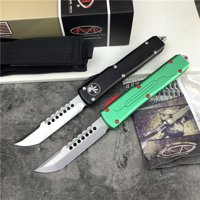 

AUTO knives Bounty Hunter-Hellhound Edition Automatically eject the knife Pocket knife camping outdoor EDC tool Tactical Combat fruit knife