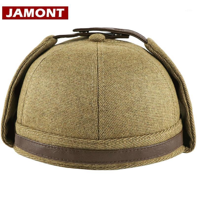 

JAMONT] 2020 Winter Men Hat Skullcap Protector for Ear Hats Men Beanies Hat Outdoor Warm Caps Tab Casquette Gorras1