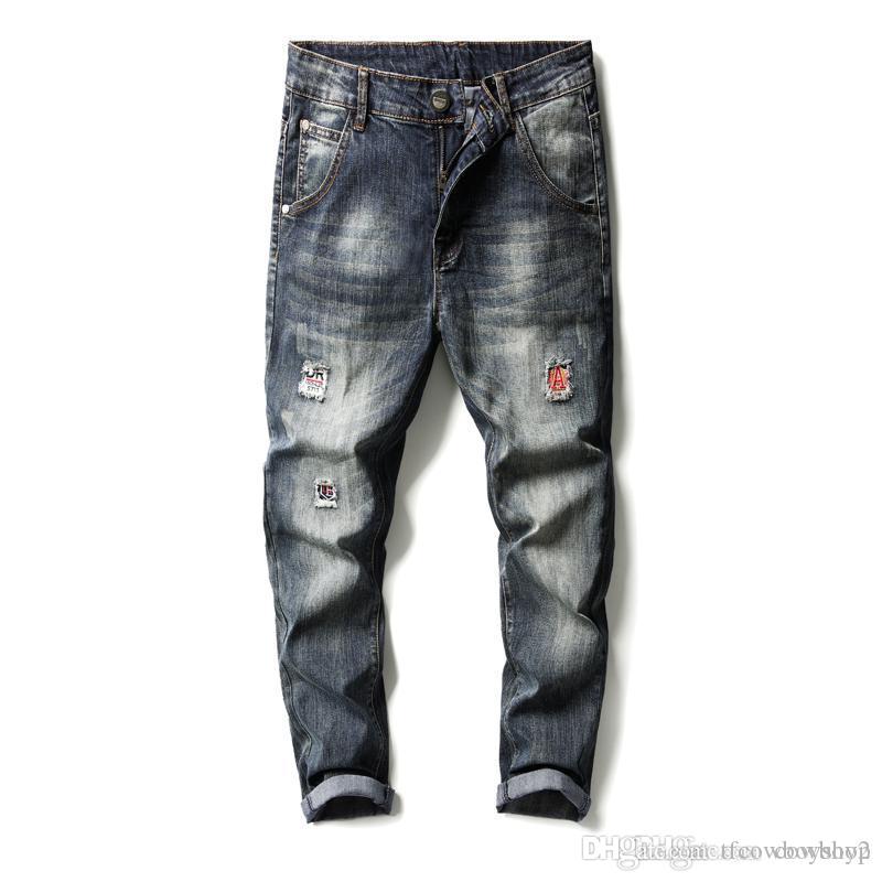 

2021 brand fashion luxury designer men's Square jeans men's designer straight tube jeans tight motorcycle levy men's jean, Blue