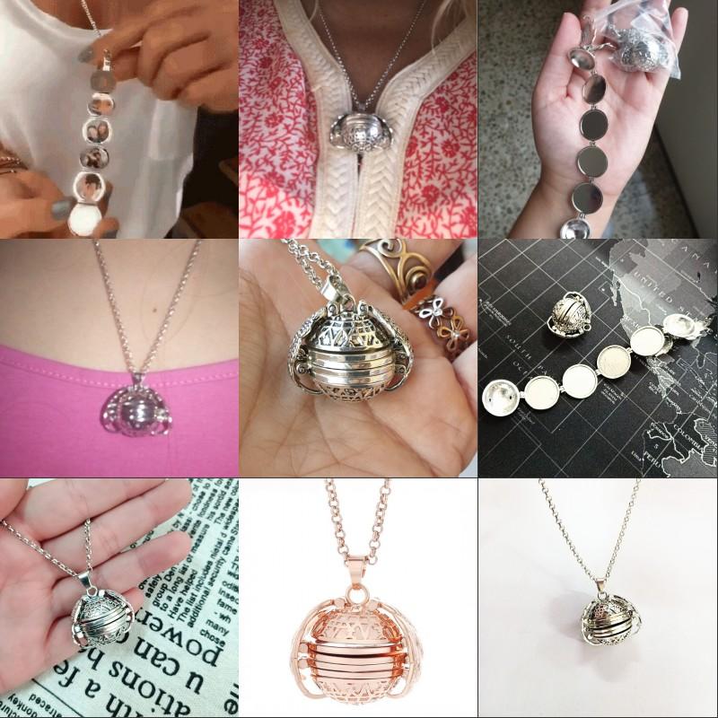 

Photo locket Necklace Pendant Women Memory Floating Angel Wing Box Necklaces collares de moda 2020 collier femme collar S4