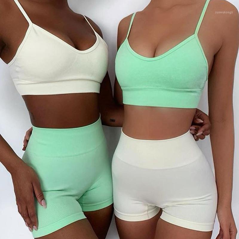 

2/3/4 PcsWomen' Tracksuit Yoga Set Seamless High Waist Sports Suit Workout Leggings for Fitness Sportwear Gym Sets1, 26