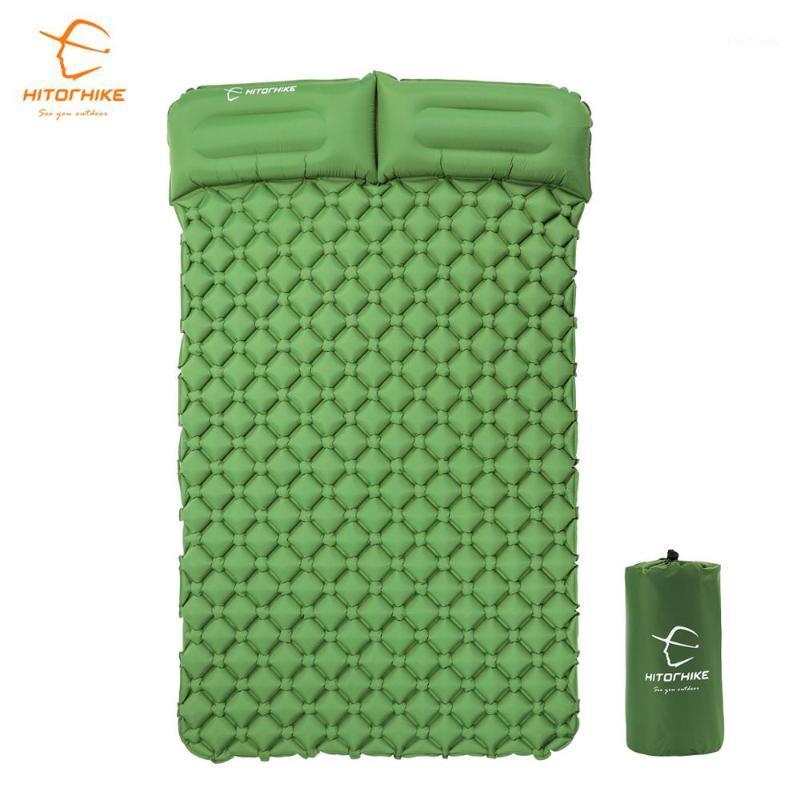 

Hitorhike innovative sleeping pad fast filling air bag camping mat inflatable mattress with pillow life rescue 1.2g cushion pad1