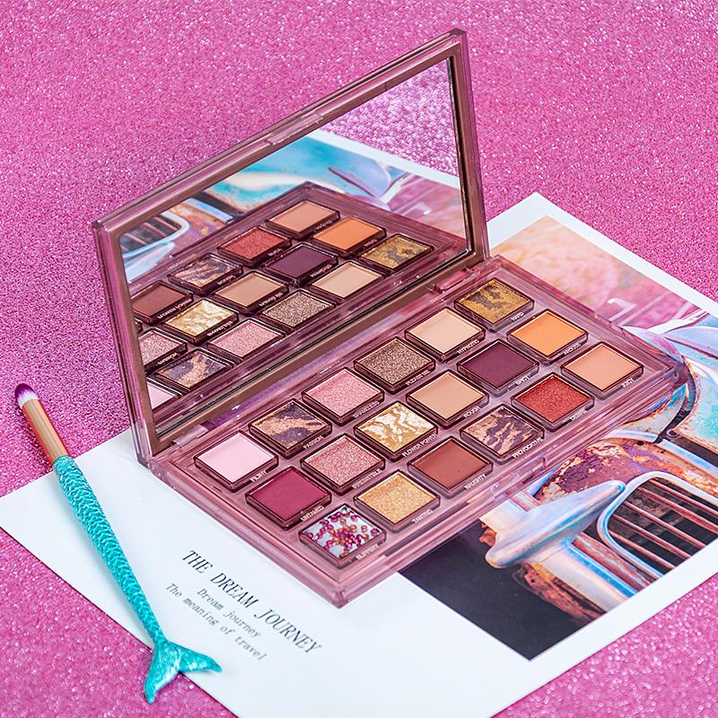 

Reverse Rose 18 Color Eye Shadow Makeup Palette Waterproof Pearlescent Eye Shadow Cosmetic Powder Pressed Makeup TSLM2, 01