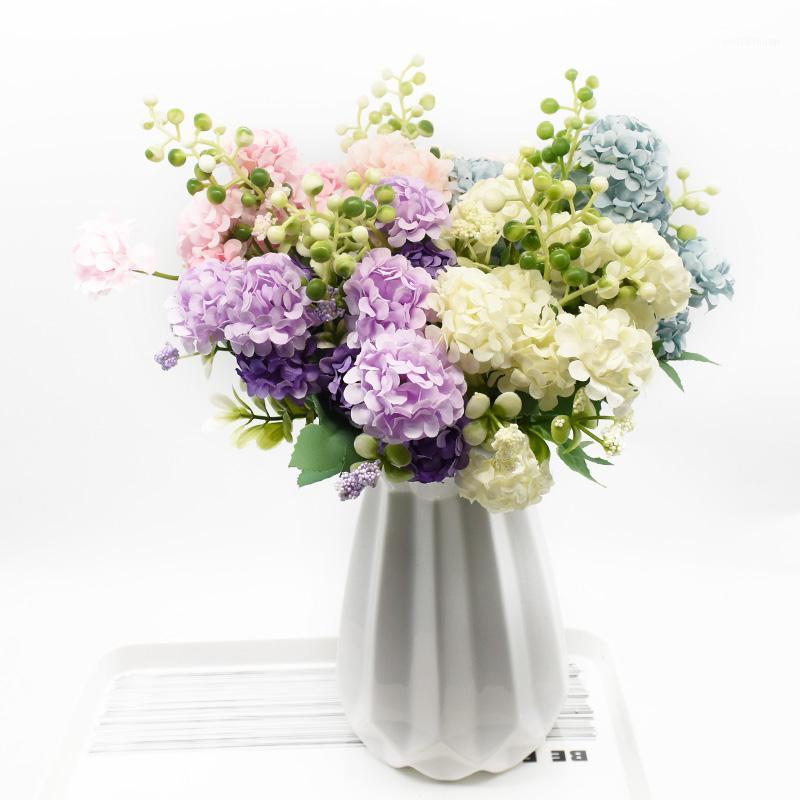 

Artificial Hydrangea Rose Wedding Small Hydrangea Hand Bouquet christmas decorations for Home Accessories DIY Artificial Flowers1