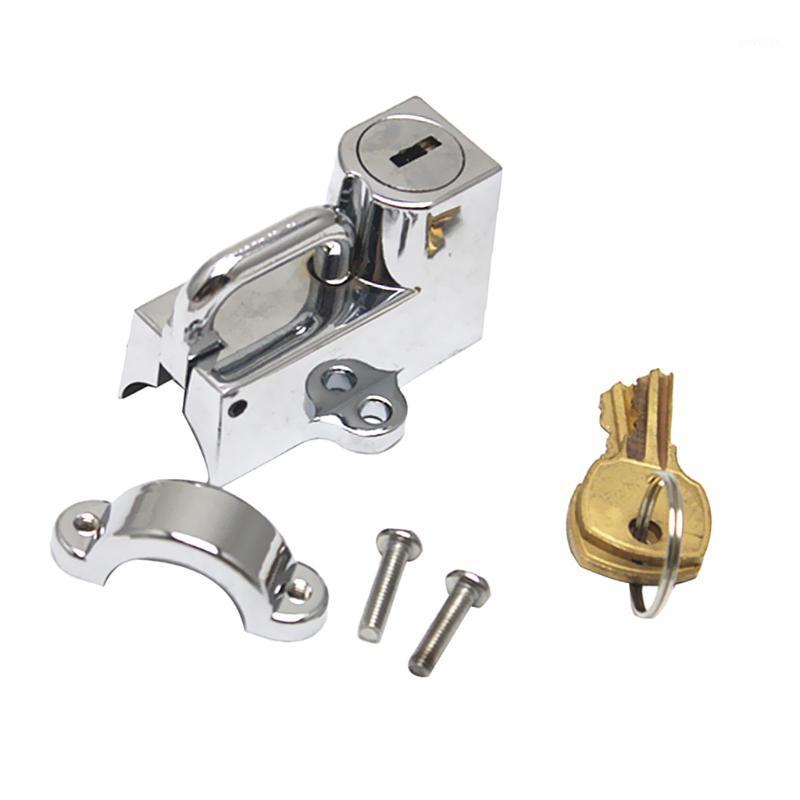 

Silver Universal Motorcycle Helmet Anti-theft Security Lock For 22mm 7/8''1, As pic