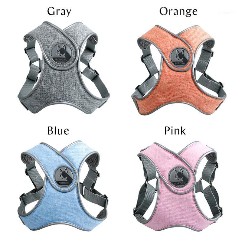 

Explosion-Proof Dogs Harnesses Leashes Suit Reflective Adjustable Breathable Pets Vest Leash Personality Walking Run Pet Product1