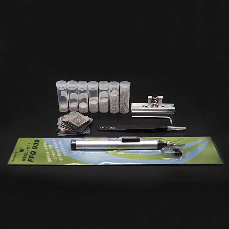 

BGA Solder Paste Reballing Balls Station BGA Reballing kit For SMT Rework Repair Heated BGA stencils 45pcs set