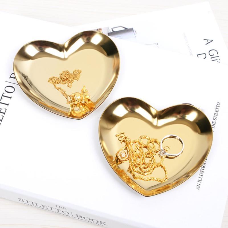 

Nordic Home Tray INS Jewelry Storage Serving Tray Platter Stainless Steel Snack Metal Storage Home Makeup Organizer1