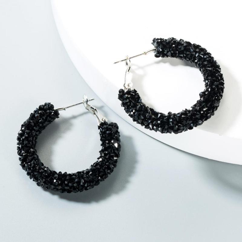 

Crystal Hoop Earrings For Women Girls Unique Earrings Circle Earring Brinco Statement Fashion Jewelry