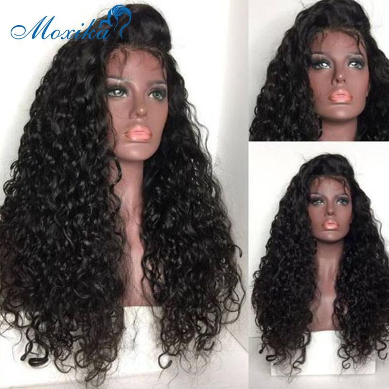 

Water Wave Wig Lace Front Human Hair Wigs Brazillian Hair Wigs 4x4 13x4 13x1 Remy 150 180 Preplucked And Bleached Knots Lace Wig, 4x4 closure wig