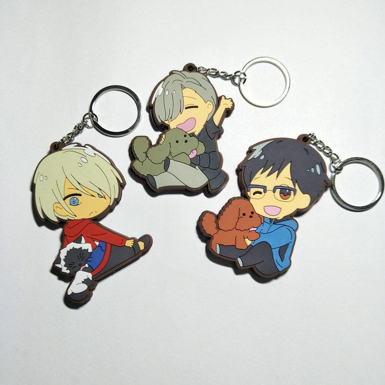 

YURI on Boy Fashion Anime Key Chain PVC Figure Keyring Toys Keychain Keyholder Birthday Gift NEW