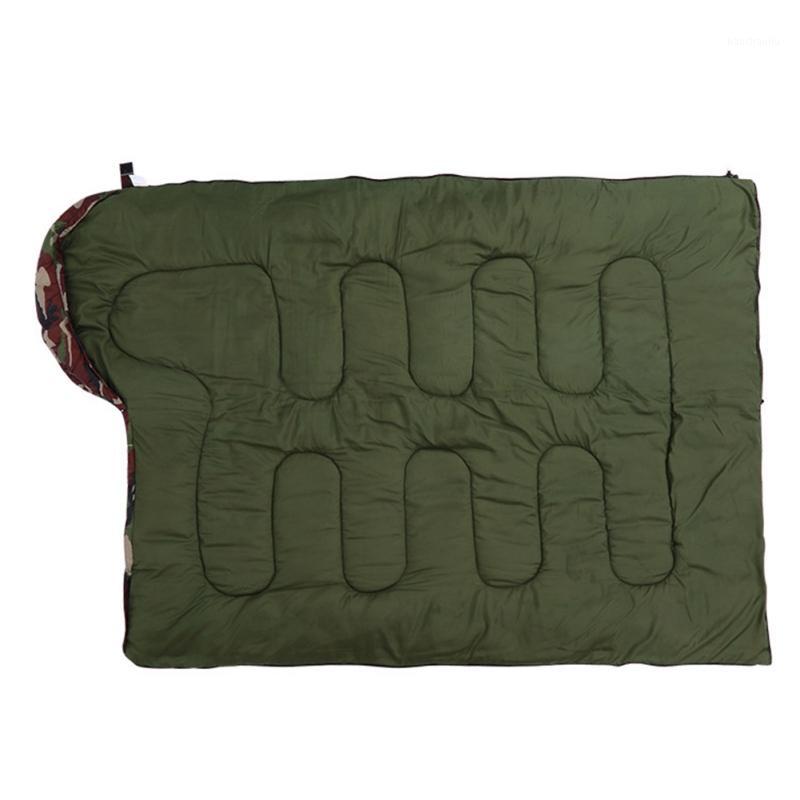 

Outdoor Camping Hooded Sleeping Bags Envelope Style Camouflage Waterproof Cotton Sleeping Bag Traveling Equipment1