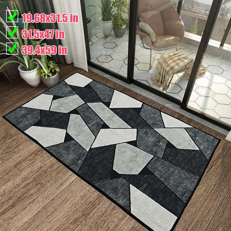 

Large Anti-Skid Carpet Household Living Room Table Floor Bedroom Office Mat Non-Slip Living Room Kitchen Bedroom Rug, As pic