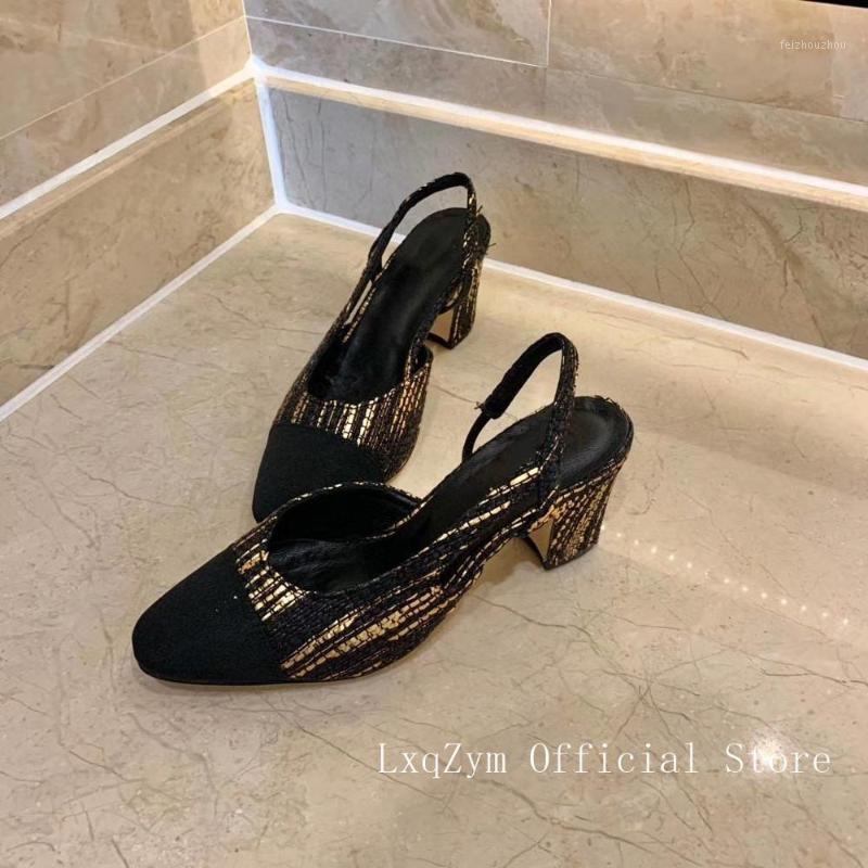 

Summer new brand fashion ladies sandals pointed retro sandals ladies elegant temperament casual square root high heels1, As show