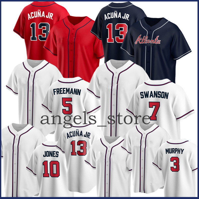 

Ronald 13 Acuna Jr. Baseball Jersey Dansby 7 Swanson Ozzie 1 Albies Hank 44 Aaron Freddie 5 Freeman John 29 Smoltz Chipper 10 Jones 3 Murphy, Jersey(yongshi)fugu