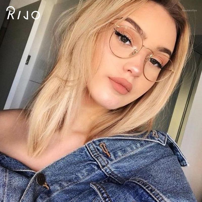 

Female glasses classic anti-glare glasses frame ladies round retro transparent lens frame1