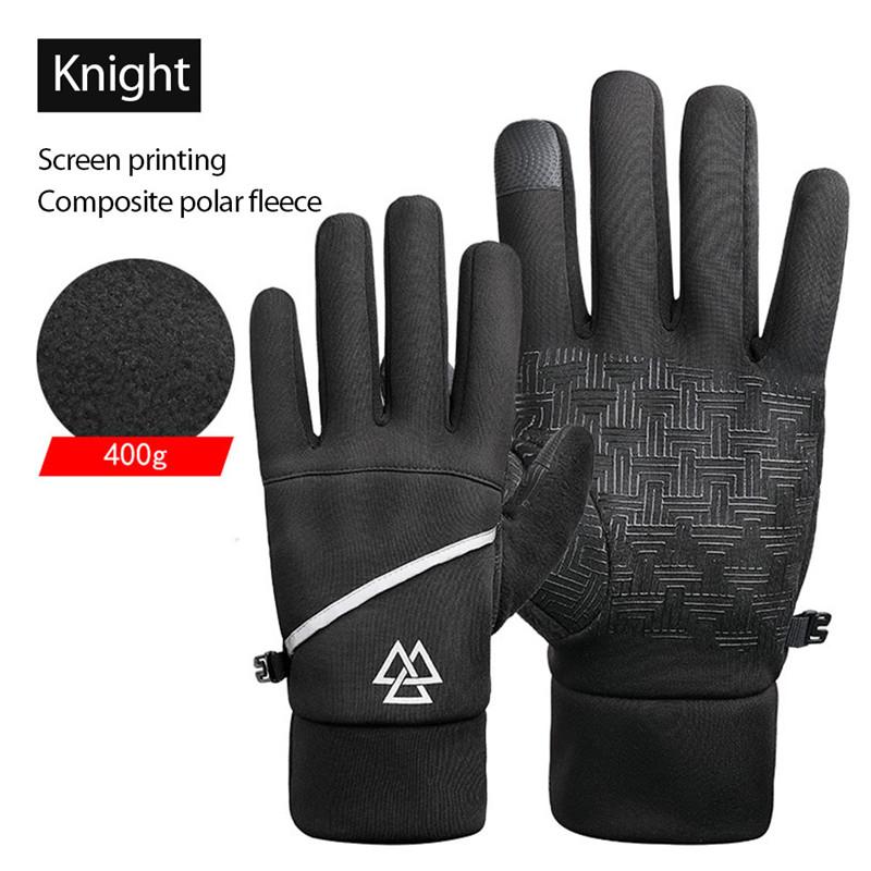 

Cycling Winter Gloves Water Resistant Windproof Touch Screen Gloves Non-Slip Thermal for Cycling Camping Hiking, 03