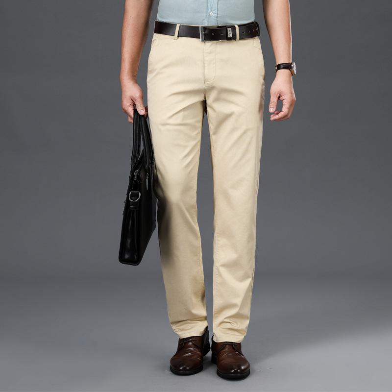 

2020 autumn and winter men's casual pants trousers loose slim fit straight pants corduroy simple, Black
