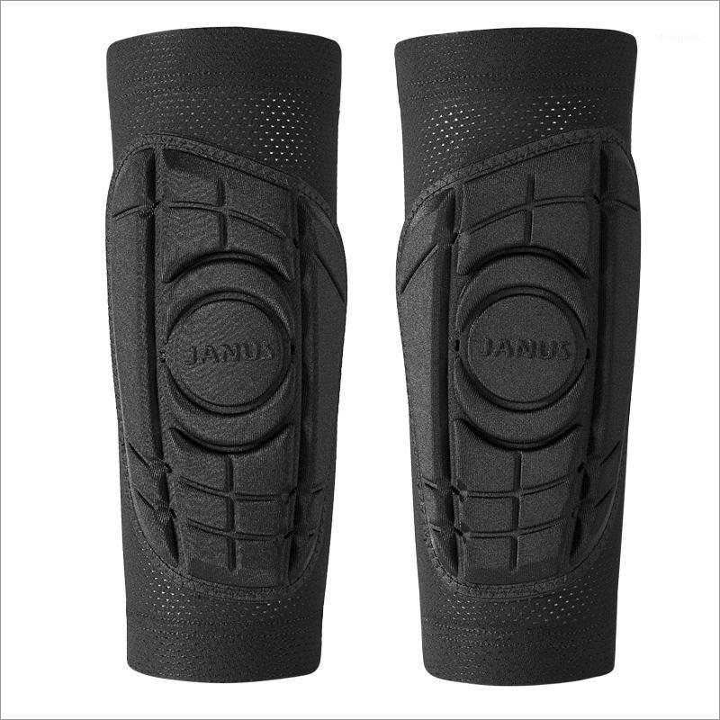 

One Pair Anti-collision Soccer Training Shin Guard Basketball Calf Support Compression Sponge Socks Cycling Leg Sleeves1, Black