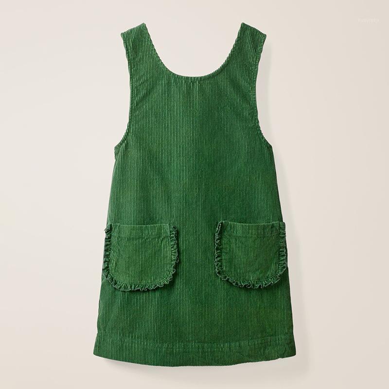 

Little maven 2-7Years Baby Kids Girls Lace Pocket Corduroy Dress 2020 Autumn Toddler Girl's Fancy Elegant Dress Fall Clothes1, Q0078 same picture