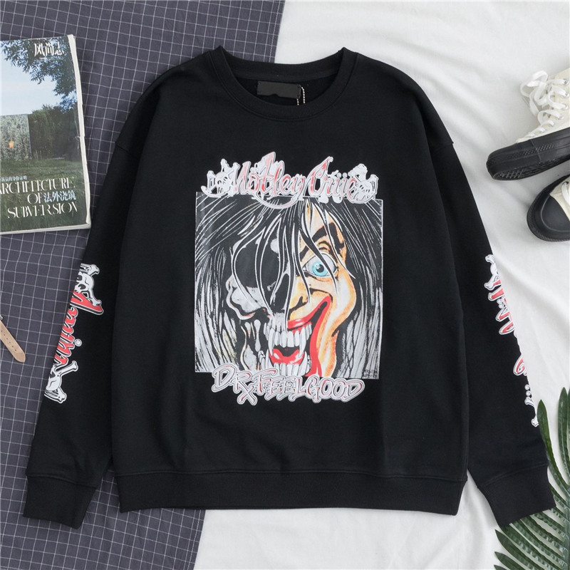 

Mens Hoodies Casual Hip Hop Streetwear Sweatshirts Womens O neck Long sleeve Hoodie Couple's hoodies Spring Autumn Winter Sweatshirts SS6021, Black