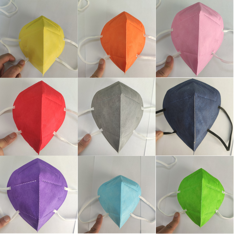 

kn95 mask designer face mask adult KN95 many color non-woven face masks anti-dust fog anti-droplet anti-haze protection breathable mask